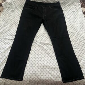 Buffalo David Bitton Men's Black Straight Jeans